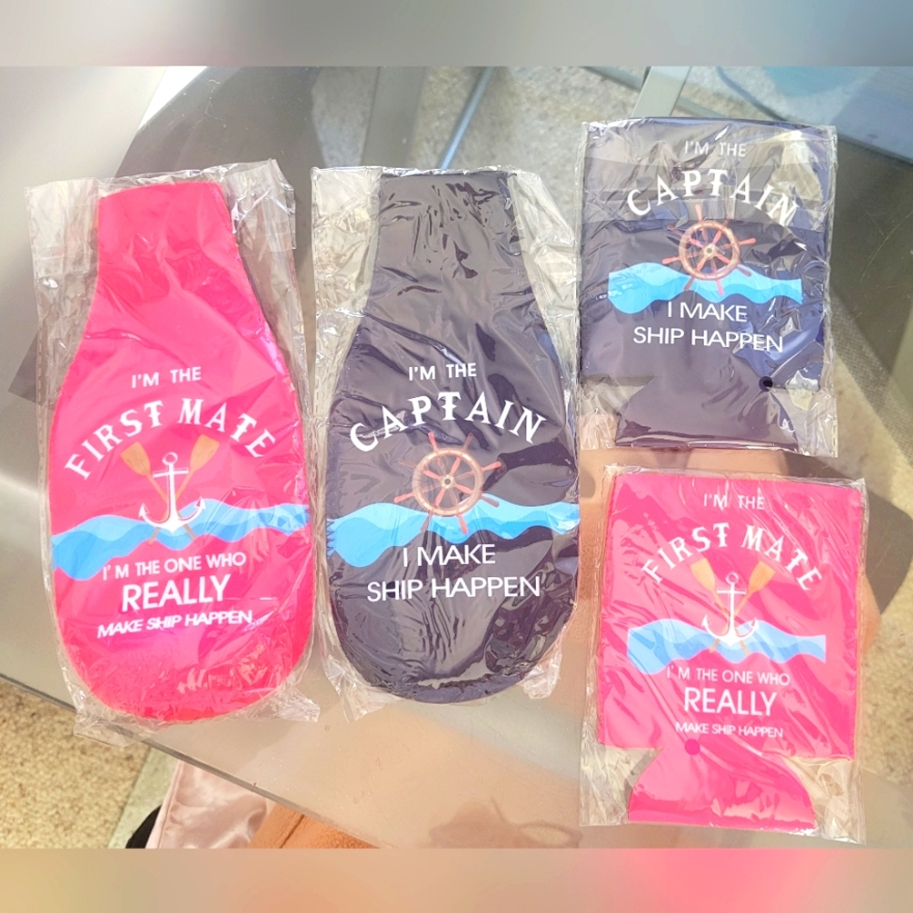 NWOT Boating koozies (4)